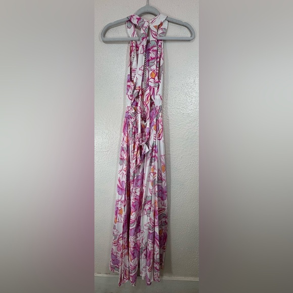 Anthropologie Abel The Label Azalea Pink Halter Maxi Dress Women’s Size XS Boho - Picture 10 of 16